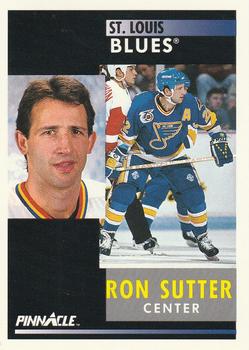 #95 Ron Sutter - St. Louis Blues - 1991-92 Pinnacle Hockey