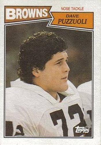 #95 Dave Puzzuoli - Cleveland Browns - 1987 Topps Football