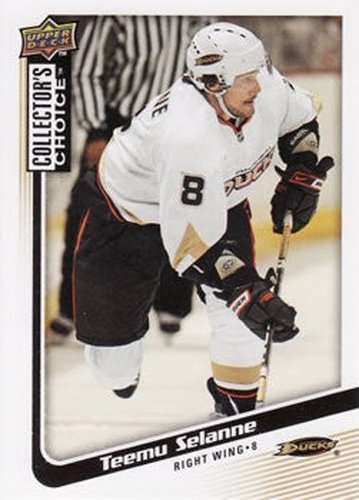 #95 Teemu Selanne - Anaheim Ducks - 2009-10 Collector's Choice Hockey