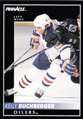 #95 Kelly Buchberger - Edmonton Oilers - 1992-93 Pinnacle Canadian Hockey