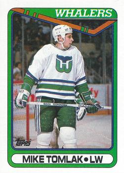 #95 Mike Tomlak - Hartford Whalers - 1990-91 Topps Hockey