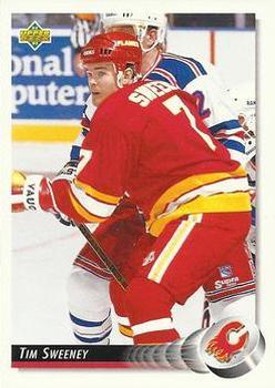 #95 Tim Sweeney - Calgary Flames - 1992-93 Upper Deck Hockey