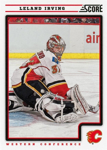 #95 Leland Irving - Calgary Flames - 2012-13 Score Hockey