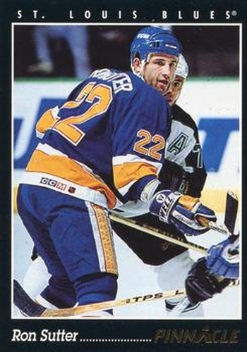 #95 Ron Sutter - St. Louis Blues - 1993-94 Pinnacle Hockey