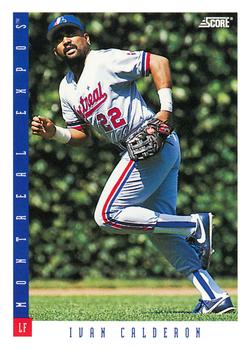 #95 Ivan Calderon - Montreal Expos - 1993 Score Baseball