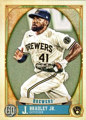 #95 Jackie Bradley Jr. - Milwaukee Brewers - 2021 Topps Gypsy Queen Baseball