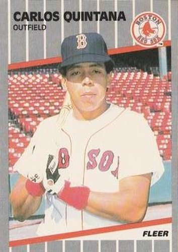 #95 Carlos Quintana - Boston Red Sox - 1989 Fleer Baseball