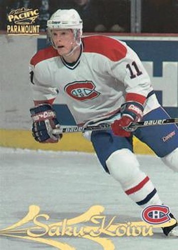 #95 Saku Koivu - Montreal Canadiens - 1997-98 Pacific Paramount Hockey