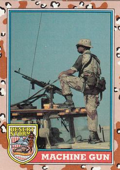 #95 Machine Gun - 1991 Topps Desert Storm