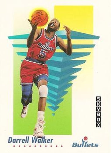 #295 Darrell Walker - Washington Bullets - 1991-92 SkyBox Basketball