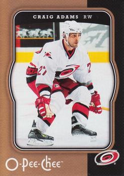 #95 Craig Adams - Carolina Hurricanes - 2007-08 O-Pee-Chee Hockey
