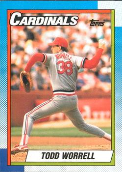 #95 Todd Worrell - St. Louis Cardinals - 1990 O-Pee-Chee Baseball