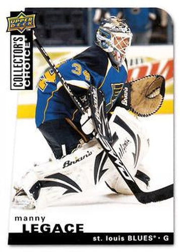 #95 Manny Legace - St. Louis Blues - 2008-09 Collector's Choice Hockey