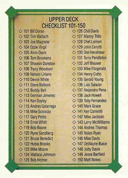 #695 Checklist: 101-200 - 1989 Upper Deck Baseball