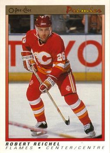 #95 Robert Reichel - Calgary Flames - 1990-91 O-Pee-Chee Premier Hockey