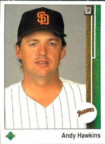 #495 Andy Hawkins - San Diego Padres - 1989 Upper Deck Baseball