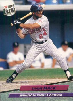 #95 Shane Mack - Minnesota Twins - 1992 Ultra Baseball