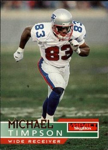 #95 Michael Timpson - New England Patriots - 1995 SkyBox Impact Football