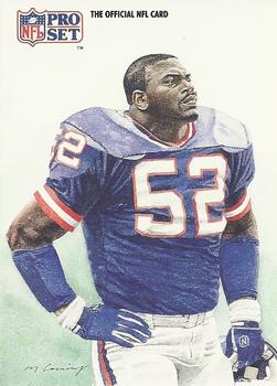 #395 Pepper Johnson - New York Giants - 1991 Pro Set Football