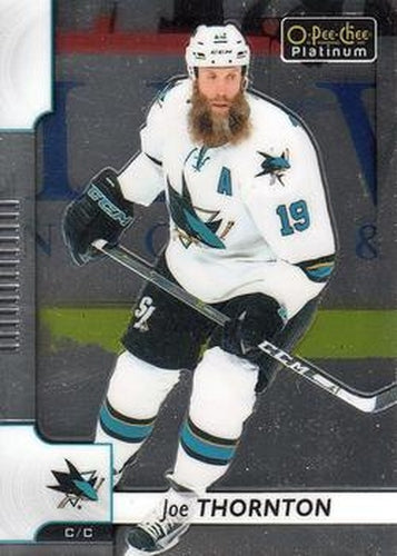 #95 Joe Thornton - San Jose Sharks - 2017-18 O-Pee-Chee Platinum Hockey