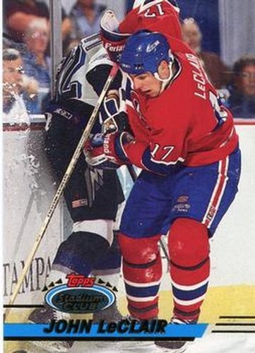 #95 John LeClair - Montreal Canadiens - 1993-94 Stadium Club Hockey