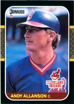 #95 Andy Allanson - Cleveland Indians - 1987 Donruss Baseball