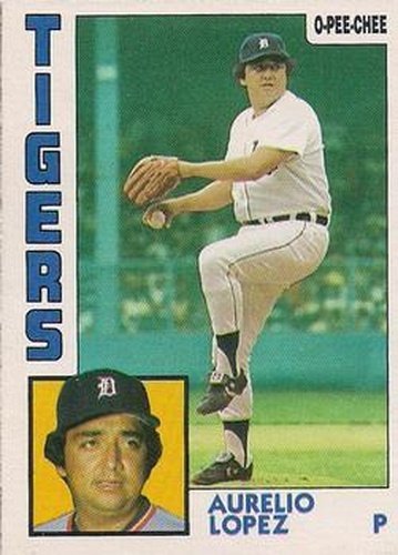 #95 Aurelio Lopez - Detroit Tigers - 1984 O-Pee-Chee Baseball