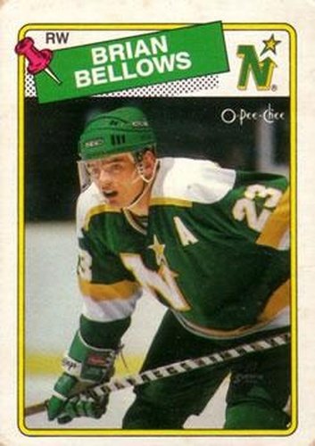 #95 Brian Bellows - Minnesota North Stars - 1988-89 O-Pee-Chee Hockey
