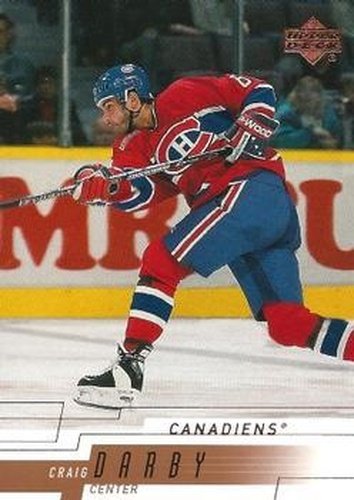 #95 Craig Darby - Montreal Canadiens - 2000-01 Upper Deck Hockey