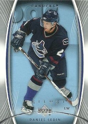 #95 Daniel Sedin - Vancouver Canucks - 2007-08 Upper Deck Trilogy Hockey