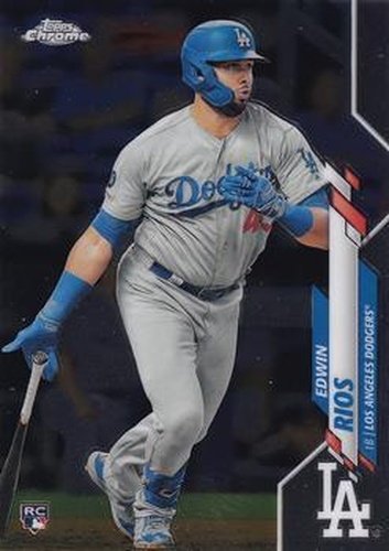 #95 Edwin Rios - Los Angeles Dodgers - 2020 Topps Chrome Baseball