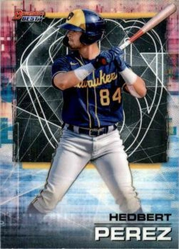 #95 Hedbert Perez - Milwaukee Brewers - 2021 Bowman's Best Baseball