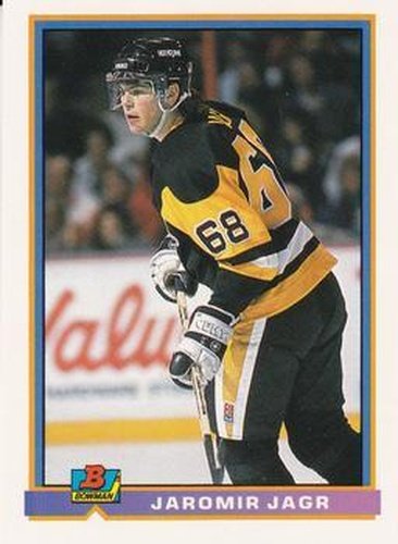 #95 Jaromir Jagr - Pittsburgh Penguins - 1991-92 Bowman Hockey