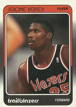 #95 Jerome Kersey - Portland Trail Blazers - 1988-89 Fleer Basketball