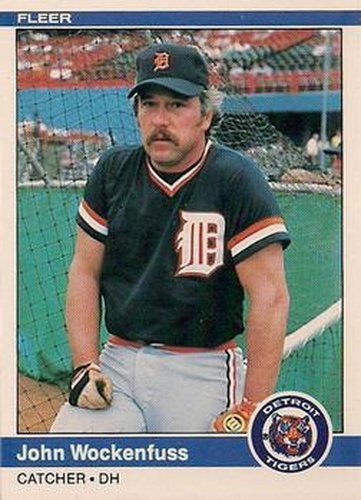#95 John Wockenfuss - Detroit Tigers - 1984 Fleer Baseball