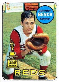 #95 Johnny Bench - Cincinnati Reds - 1969 Topps Baseball
