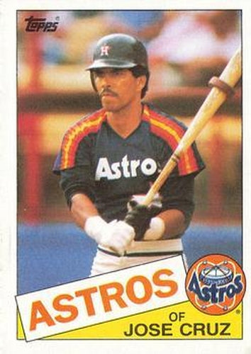 #95 Jose Cruz - Houston Astros - 1985 Topps Baseball