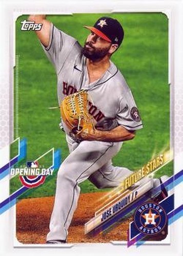 #95 Jose Urquidy - Houston Astros - 2021 Topps Opening Day Baseball