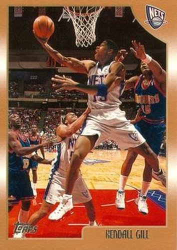 #95 Kendall Gill - New Jersey Nets - 1998-99 Topps Basketball