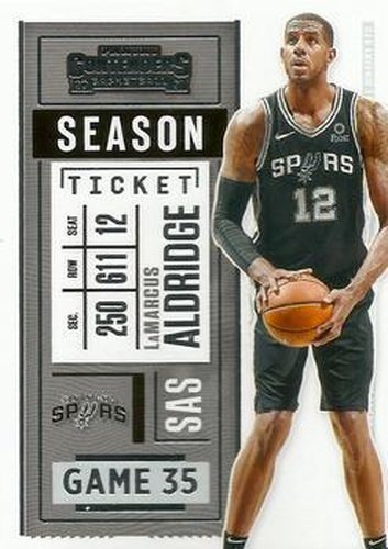 #95 LaMarcus Aldridge - San Antonio Spurs - 2020-21 Panini Contenders Basketball