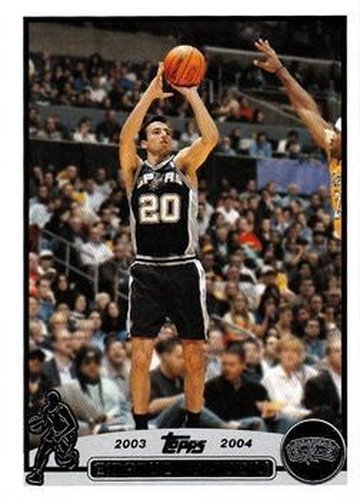 #95 Manu Ginobili - San Antonio Spurs - 2003-04 Topps Basketball