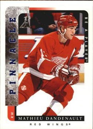 #95 Mathieu Dandenault - Detroit Red Wings - 1996-97 Pinnacle Be a Player Hockey