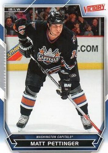 #95 Matt Pettinger - Washington Capitals - 2007-08 Upper Deck Victory Hockey