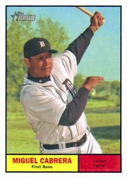 #95 Miguel Cabrera - Detroit Tigers - 2010 Topps Heritage Baseball