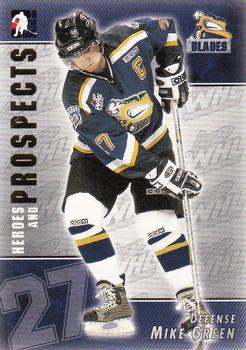 #95 Mike Green - Saskatoon Blades - 2004-05 In The Game Heroes and Prospects Hockey