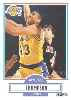 #95 Mychal Thompson - Los Angeles Lakers - 1990-91 Fleer Basketball