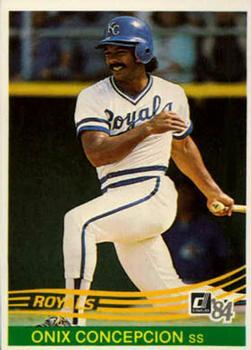 #95 Onix Concepcion - Kansas City Royals - 1984 Donruss Baseball