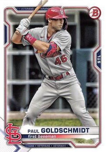 #95 Paul Goldschmidt - St. Louis Cardinals - 2021 Bowman Baseball