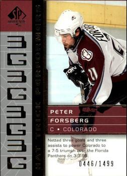 #95 Peter Forsberg - Colorado Avalanche - 2002-03 SP Authentic Hockey