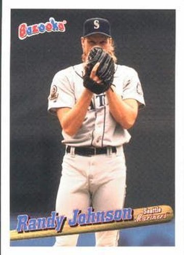 #95 Randy Johnson - Seattle Mariners - 1996 Bazooka Baseball